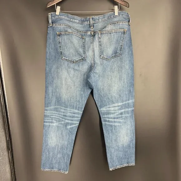 GAP Women's Boyfriend Jeans - Distressed Blue - Picture 5 of 11